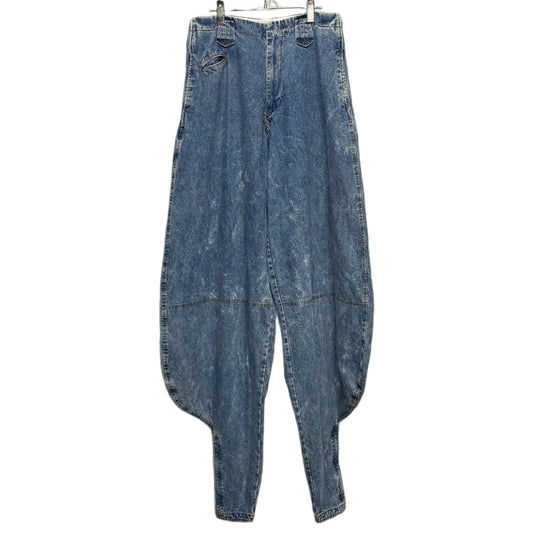 BODYSONG DOKAPAN Chemical Wash Denim Jodhpurs Blue Size M