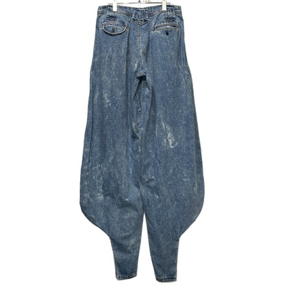 BODYSONG DOKAPAN Chemical Wash Denim Jodhpurs Blue Size M