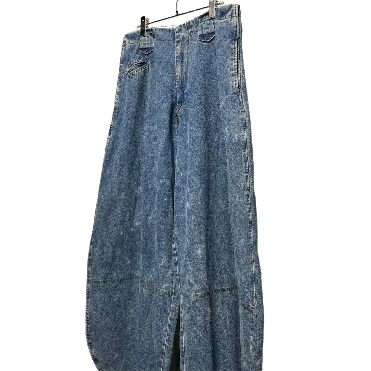 BODYSONG DOKAPAN Chemical Wash Denim Jodhpurs Blue Size M