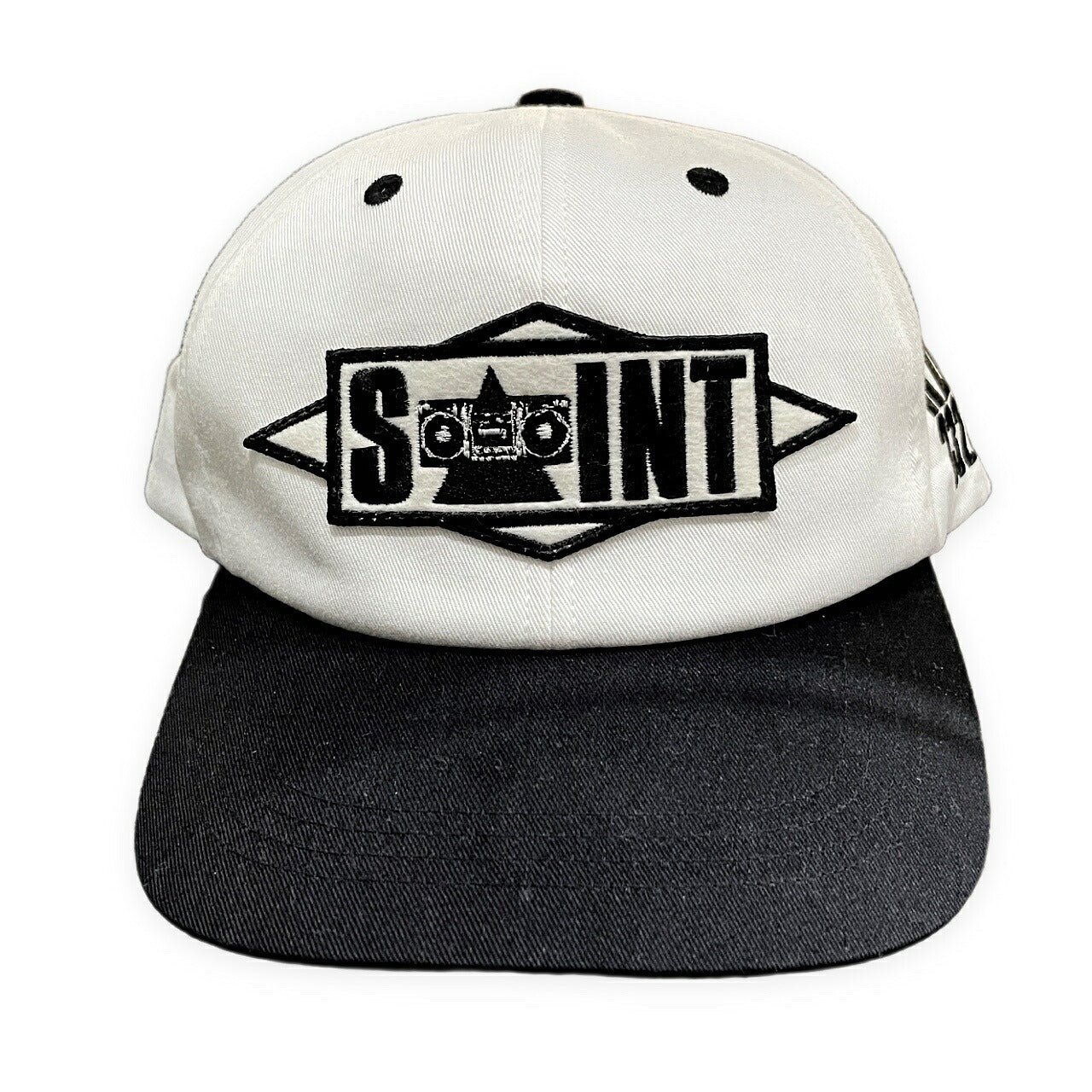 SAINT MICHAEL 25AW Embroidered Cap White Size ONE SIZE