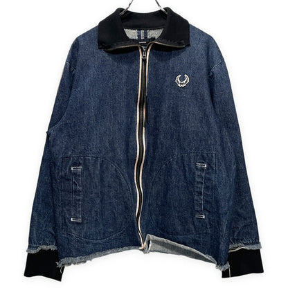 [-]Minus 24SS Selvedge Denim Slash Seam Jacket Blue Size 2