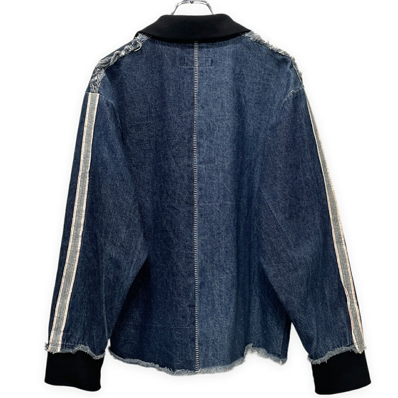 [-]Minus 24SS Selvedge Denim Slash Seam Jacket Blue Size 2