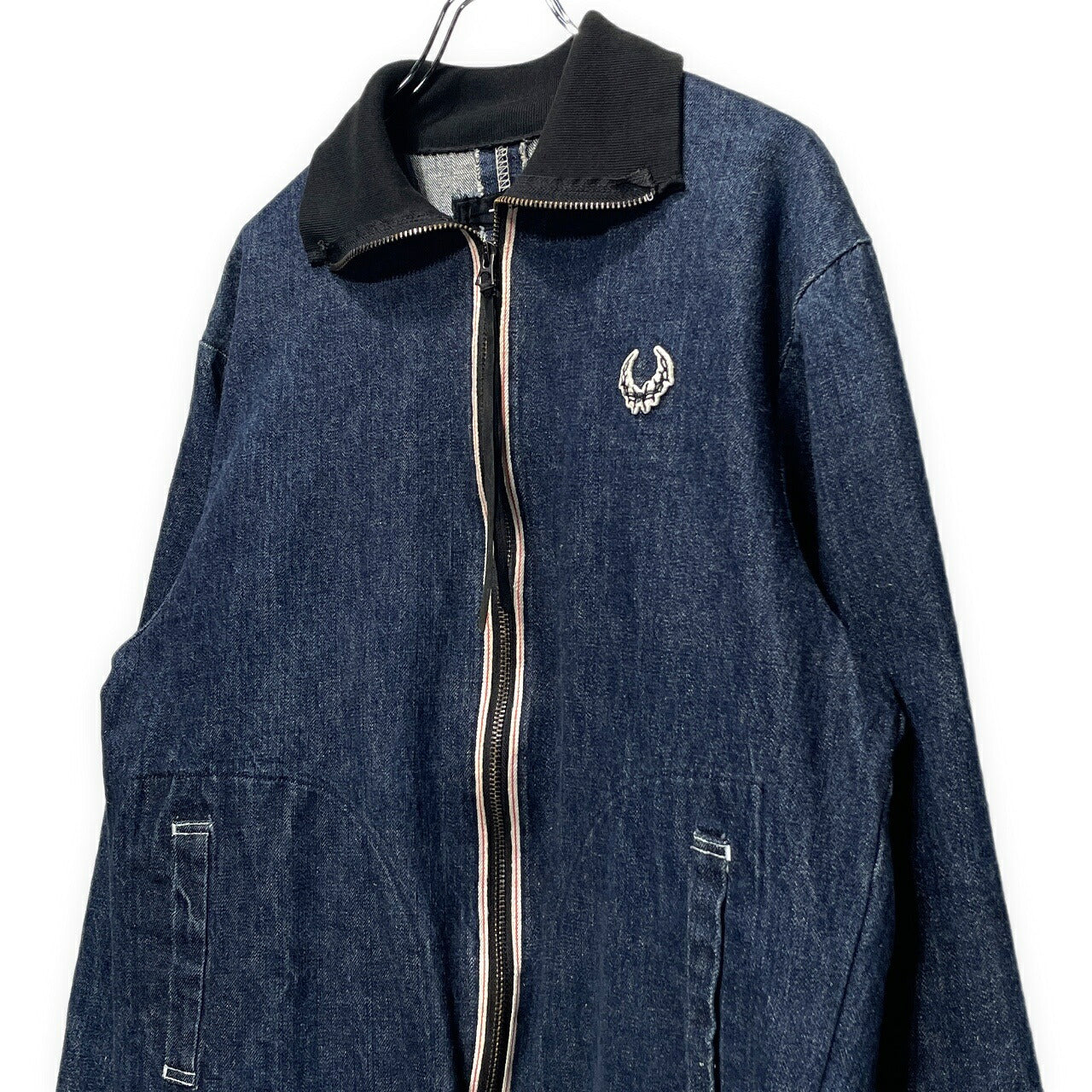 [-]Minus 24SS Selvedge Denim Slash Seam Jacket Blue Size 2