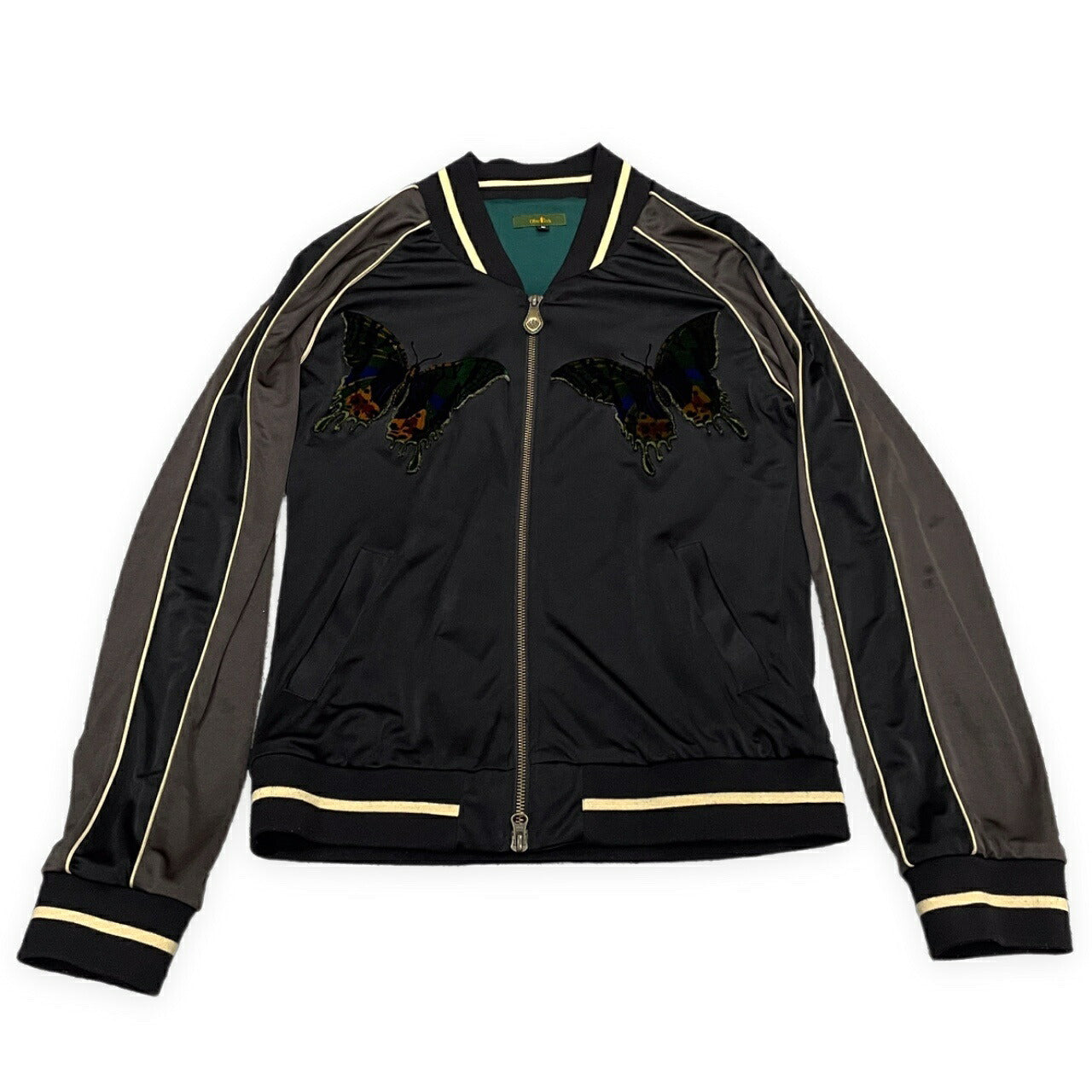 Obelisk Butterfly Spider Embroidered Jacket Black Size S