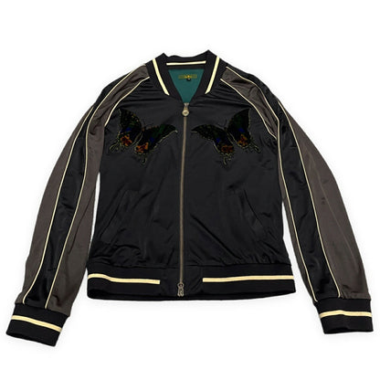 Obelisk Butterfly Spider Embroidered Jacket Black Size S