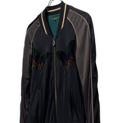 Obelisk Butterfly Spider Embroidered Jacket Black Size S