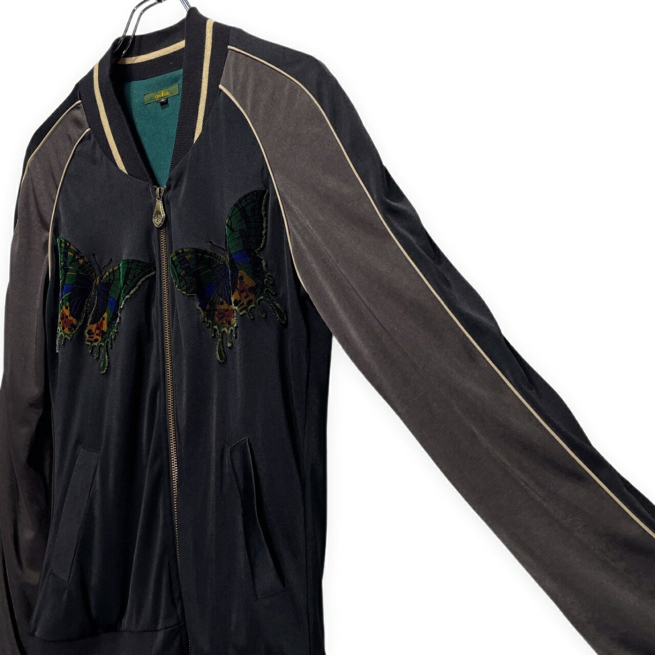 Obelisk Butterfly Spider Embroidered Jacket Black Size S