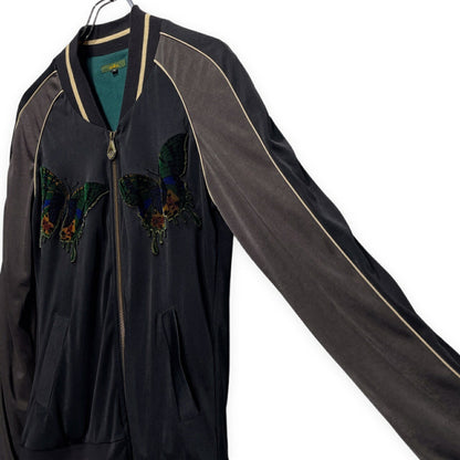 Obelisk Butterfly Spider Embroidered Jacket Black Size S