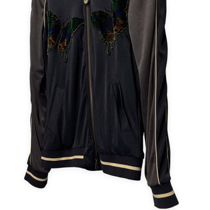 Obelisk Butterfly Spider Embroidered Jacket Black Size S