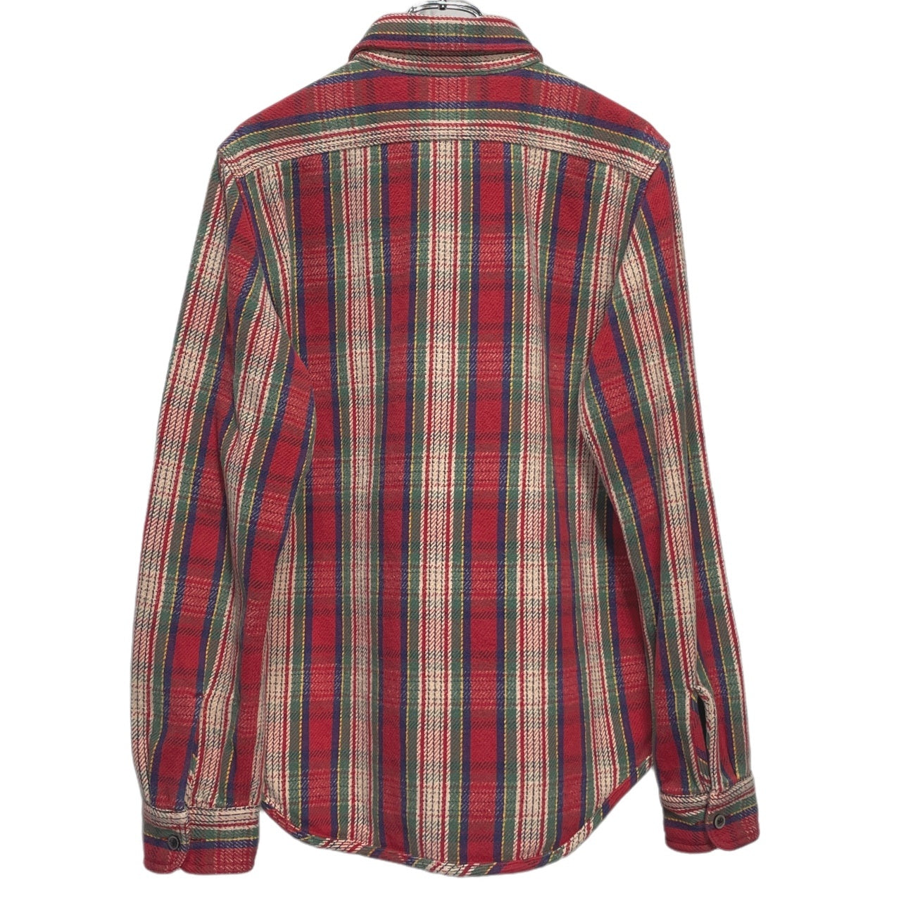 Nigel Cabourn Cotton Flannel Double Button Shirt Red Size 48