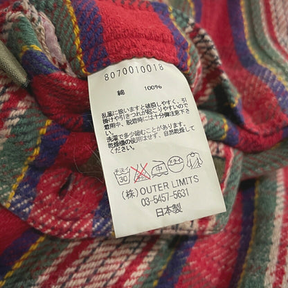 Nigel Cabourn Cotton Flannel Double Button Shirt Red Size 48
