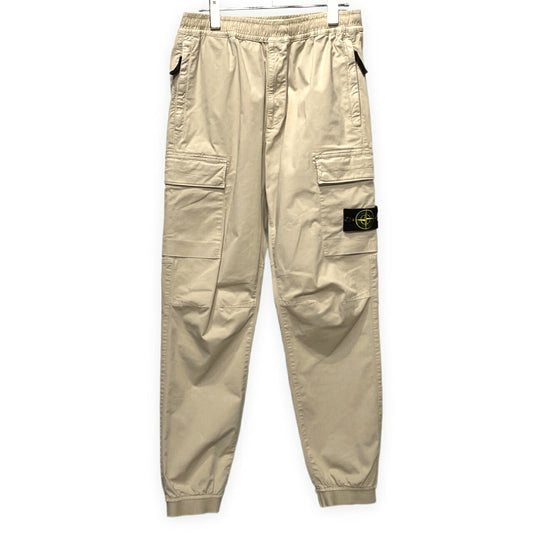 STONE ISLAND 25AW Supima Cotton Twill Joggers Beige Size W31