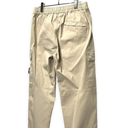 STONE ISLAND 25AW Supima Cotton Twill Joggers Beige Size W31