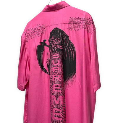 Supreme Y's 25AW Silk Rayon Skull Print S/S Shirt Size L