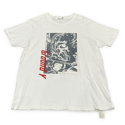 Ground Y 18AW Kamen Rider Graphic T-Shirt White Size 4