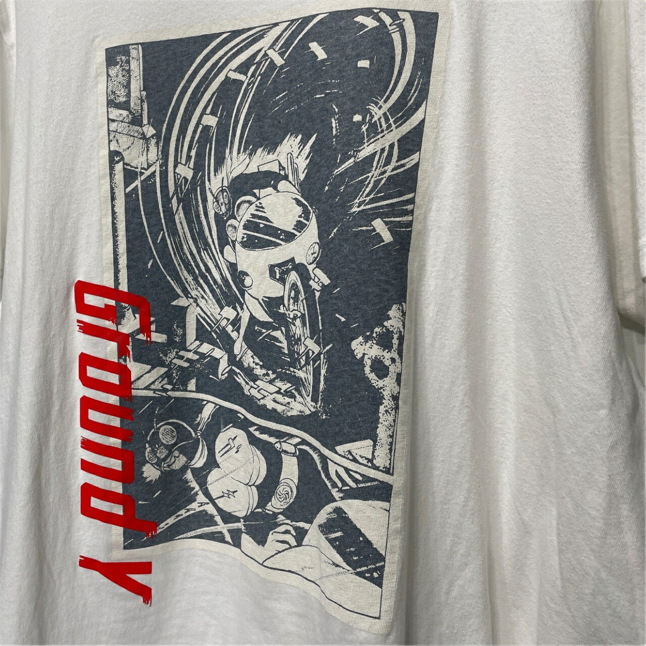 Ground Y 18AW Kamen Rider Graphic T-Shirt White Size 4