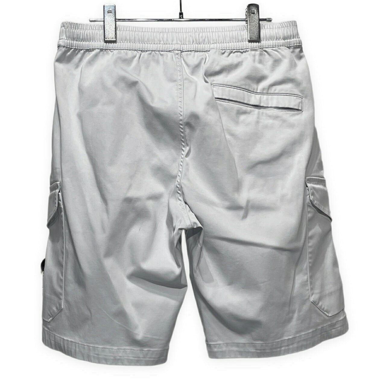 STONE ISLAND Stretch Cotton Drawstring Shorts Gray Size W31