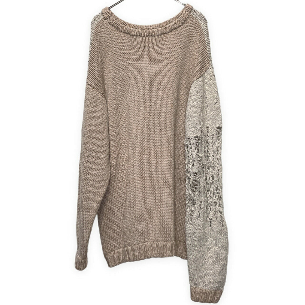 BODYSONG 19AW Oversized Distressed Knit Gray Size L