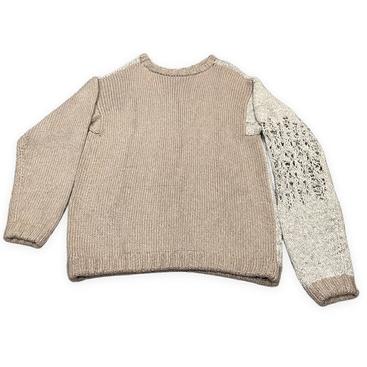 BODYSONG 19AW Oversized Distressed Knit Gray Size L