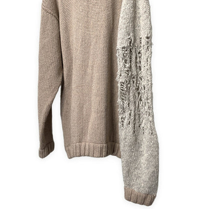 BODYSONG 19AW Oversized Distressed Knit Gray Size L