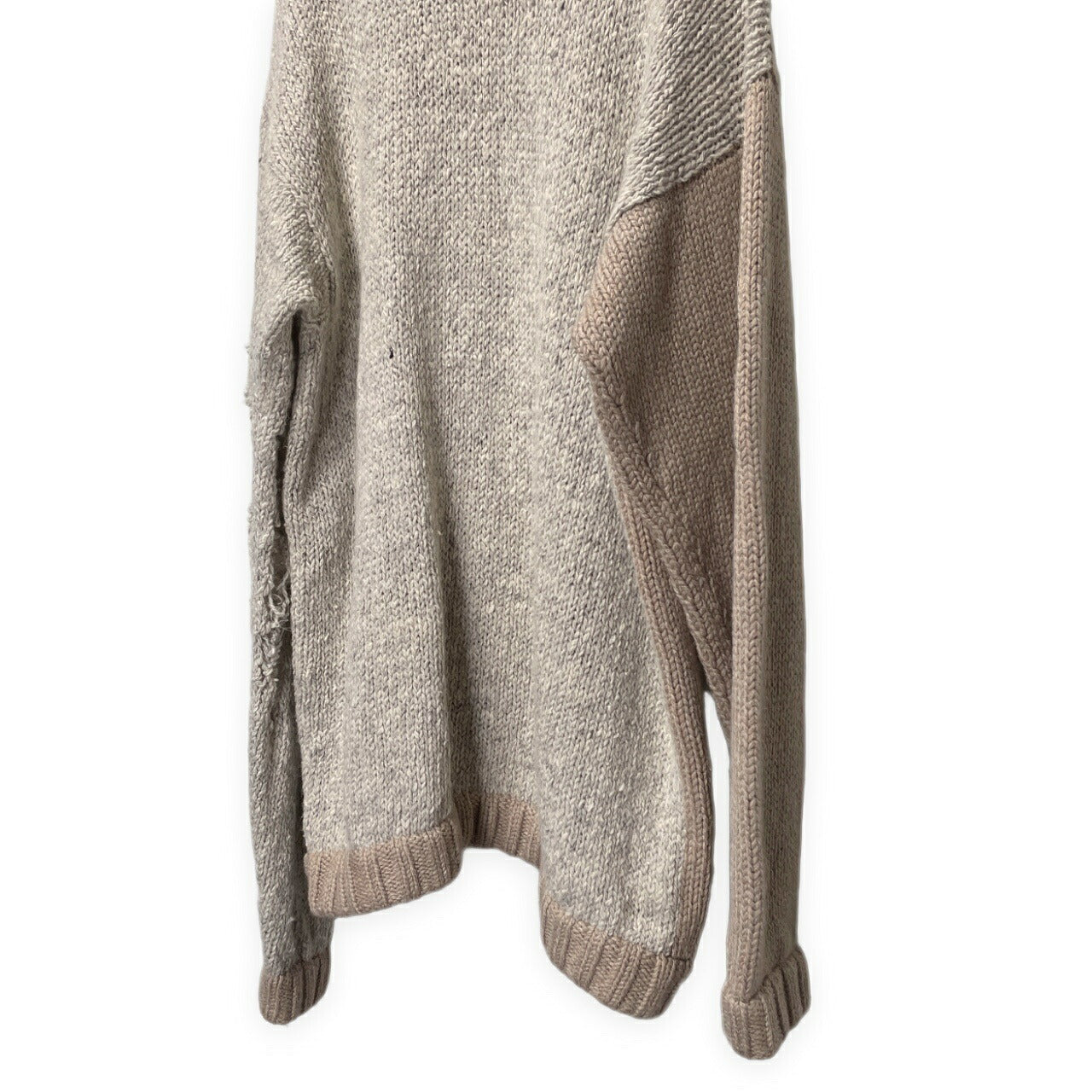 BODYSONG 19AW Oversized Distressed Knit Gray Size L