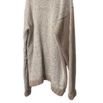 BODYSONG 19AW Oversized Distressed Knit Gray Size L
