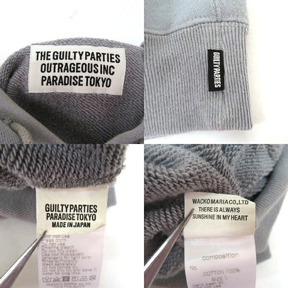 WACKO MARIA Mid Weight Pullover Hoodie Gray Size L