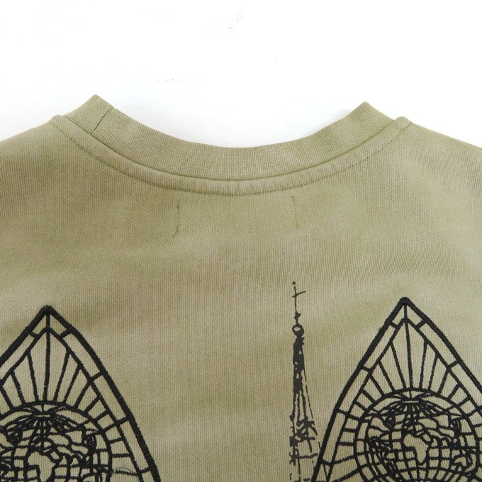 WHO DECIDES WAR Cathedral Pullover Sweatshirt Olive Size XS