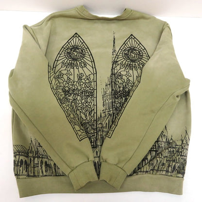 WHO DECIDES WAR Cathedral Pullover Sweatshirt Olive Size XS