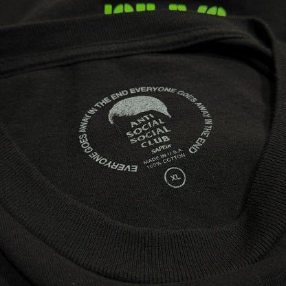 ANTI SOCIAL SOCIAL CLUB SAPEUR Rodman T-Shirt Black Size XL