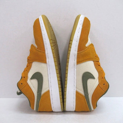 NIKE AIR JORDAN 1 Low SE GS Olive Curry Sneakers Size 24.5cm