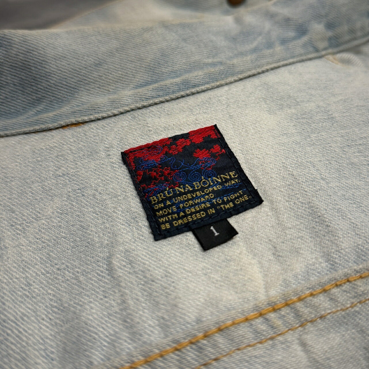 BRU NA BOINNE Darla Good Fortune Denim Jacket Size 1