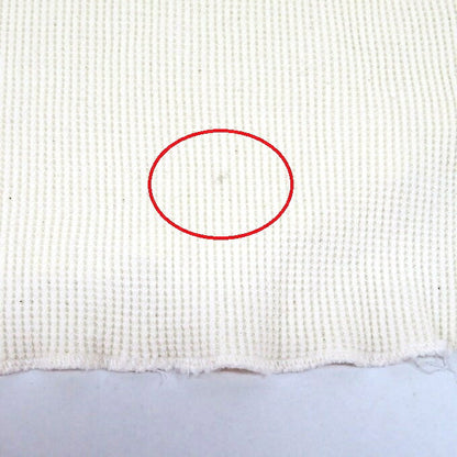 DISCOVERED LOOPING Waffle Long Sleeve T-Shirt Ivory Size 1
