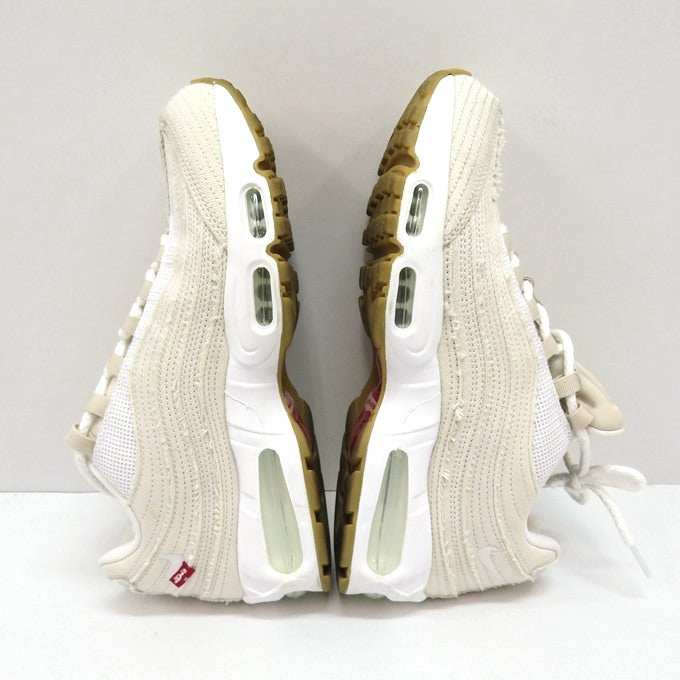 Levi's x Nike Air Max 95 OG White Sneakers Size 28cm
