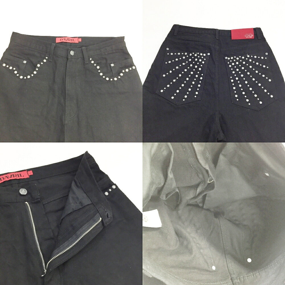 DAVRILSUPPLY Baggy Black Denim Jeans Size L