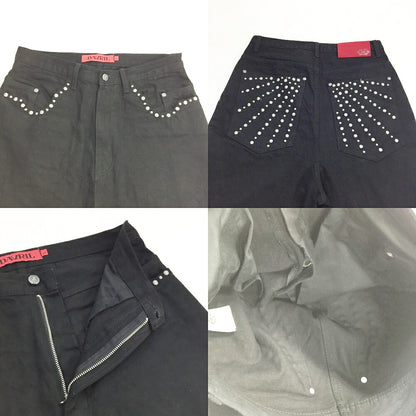 DAVRILSUPPLY Baggy Black Denim Jeans Size L