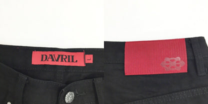 DAVRILSUPPLY Baggy Black Denim Jeans Size L