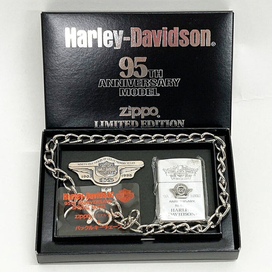 Zippo Harley Davidson 95th Anniversary Silver Lighter