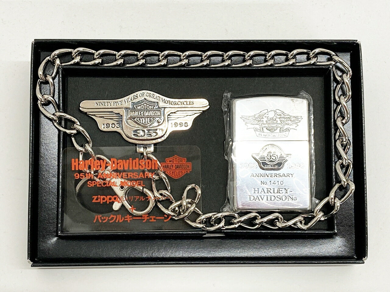 Zippo Harley Davidson 95th Anniversary Silver Lighter