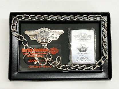 Zippo Harley Davidson 95th Anniversary Silver Lighter
