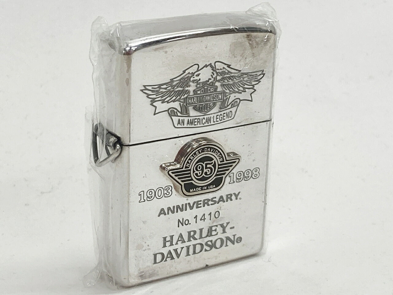 Zippo Harley Davidson 95th Anniversary Silver Lighter