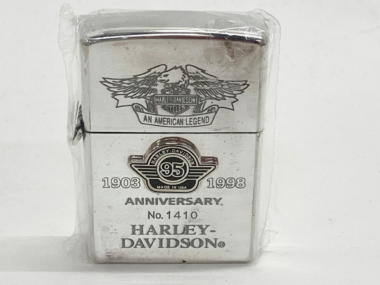 Zippo Harley Davidson 95th Anniversary Silver Lighter