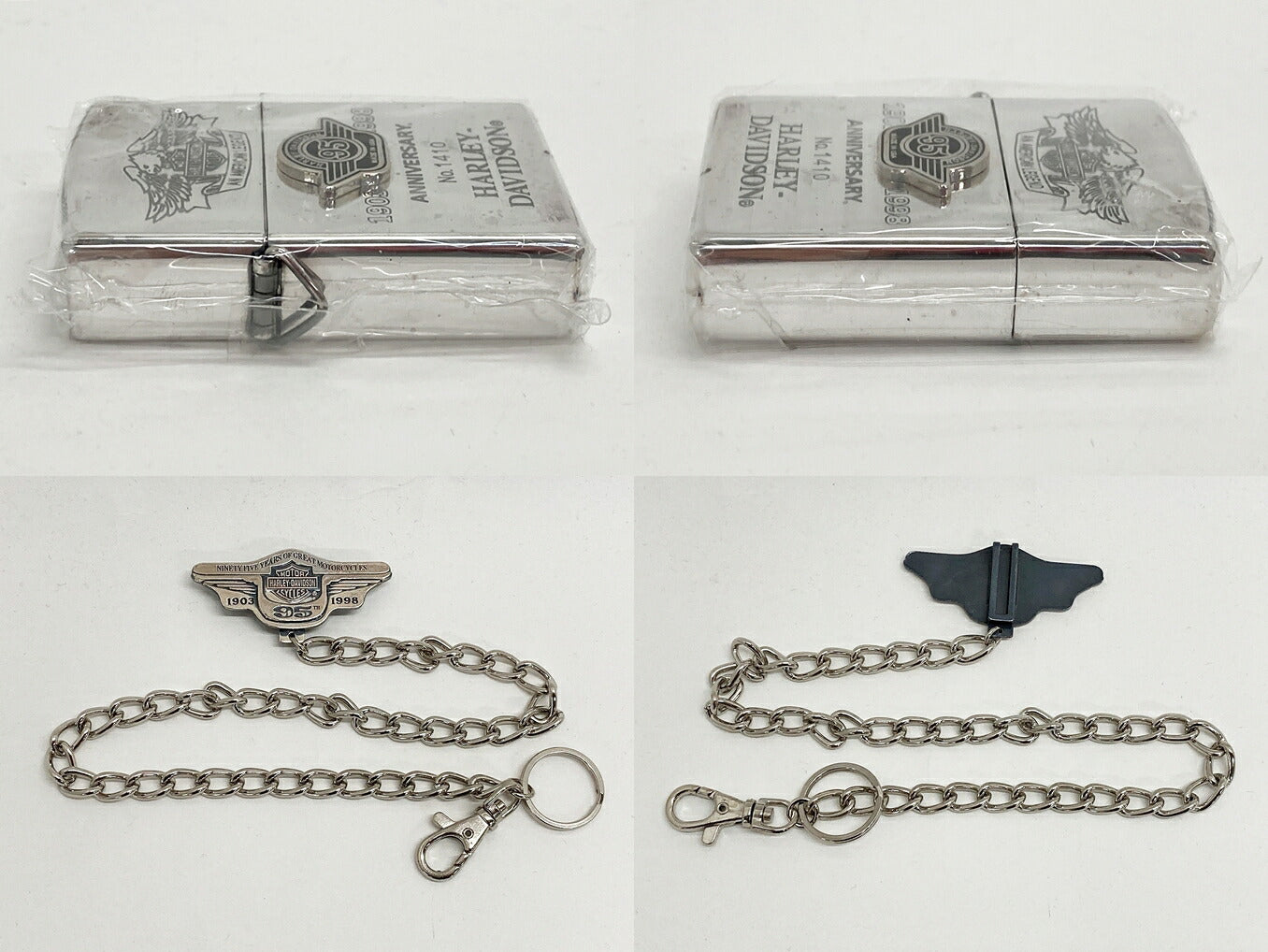 Zippo Harley Davidson 95th Anniversary Silver Lighter