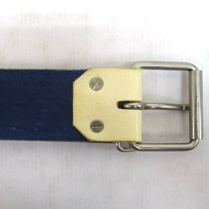 toccat 3-Row Studded Leather Belt Silver Blue Size ONE SIZE