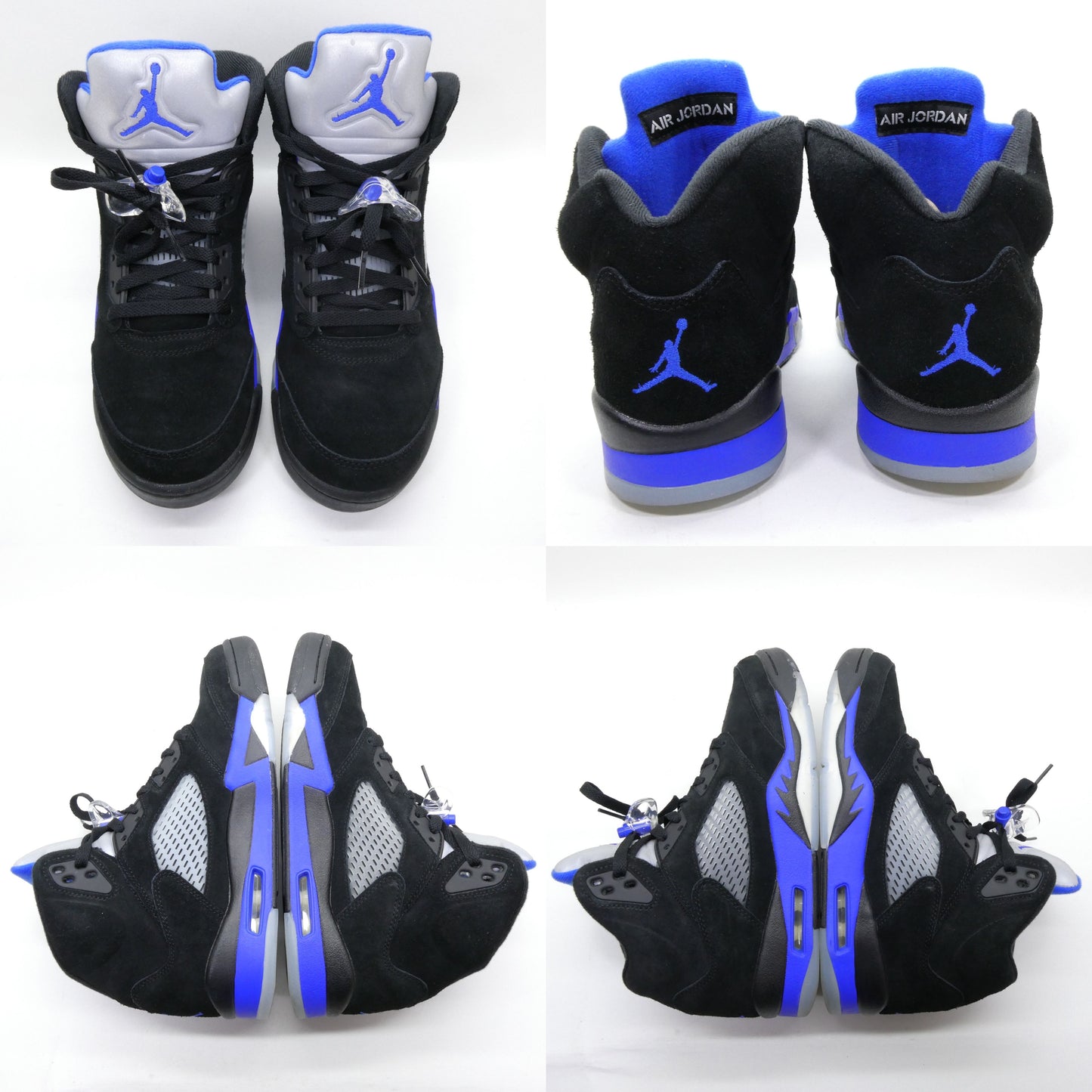 NIKE AIR JORDAN 5 Retro Black Racer Blue Sneakers