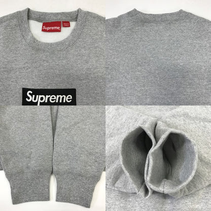 Supreme BOX LOGO Crewneck Sweatshirt Heather Gray Size S