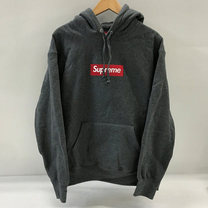 Supreme BOX LOGO Hoodie Charcoal Gray Size S