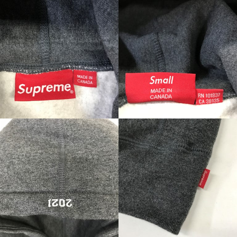 Supreme BOX LOGO Hoodie Charcoal Gray Size S