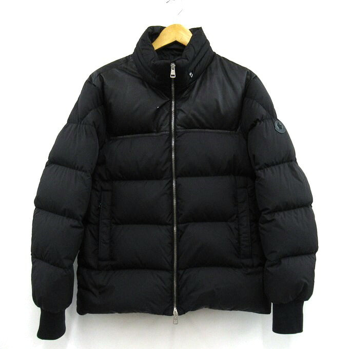 MONCLER 22AW BUGRANE Leather Trim Down Jacket Black Size 1