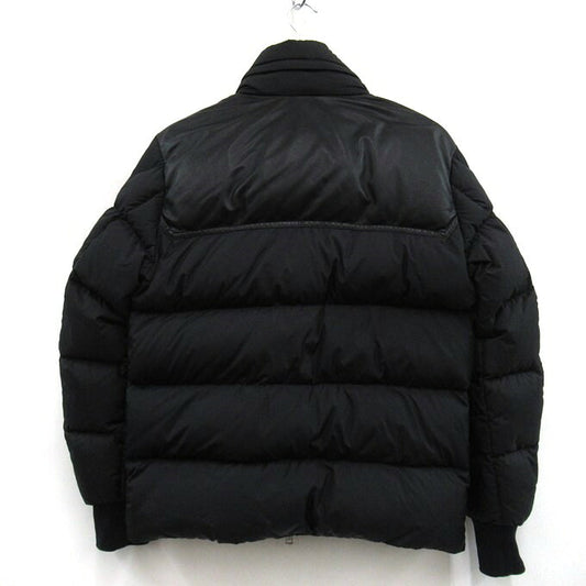MONCLER 22AW BUGRANE Leather Trim Down Jacket Black Size 1